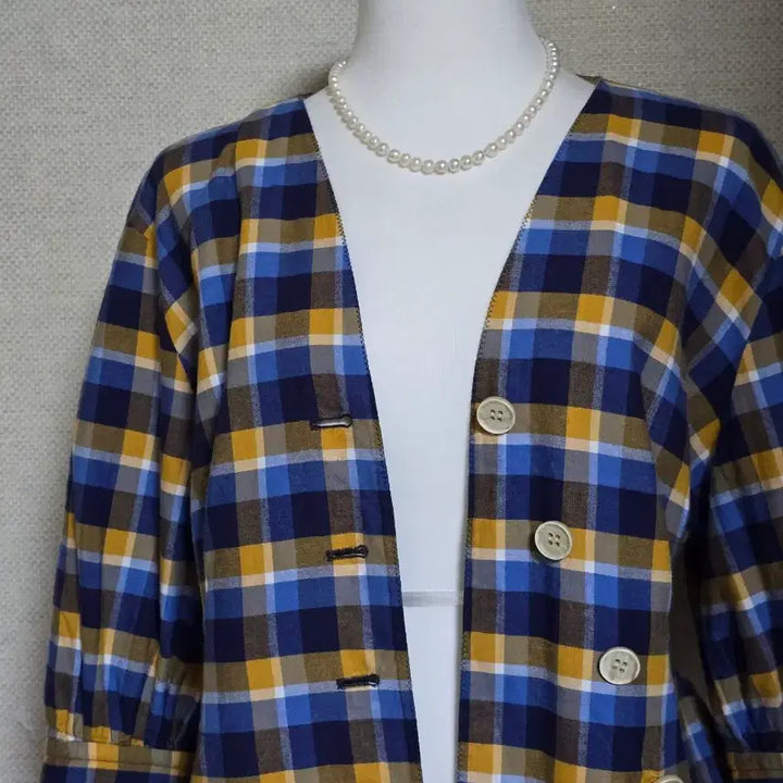 [BUNJANG] It Misha Check Blouse / 잇미샤)블라우스