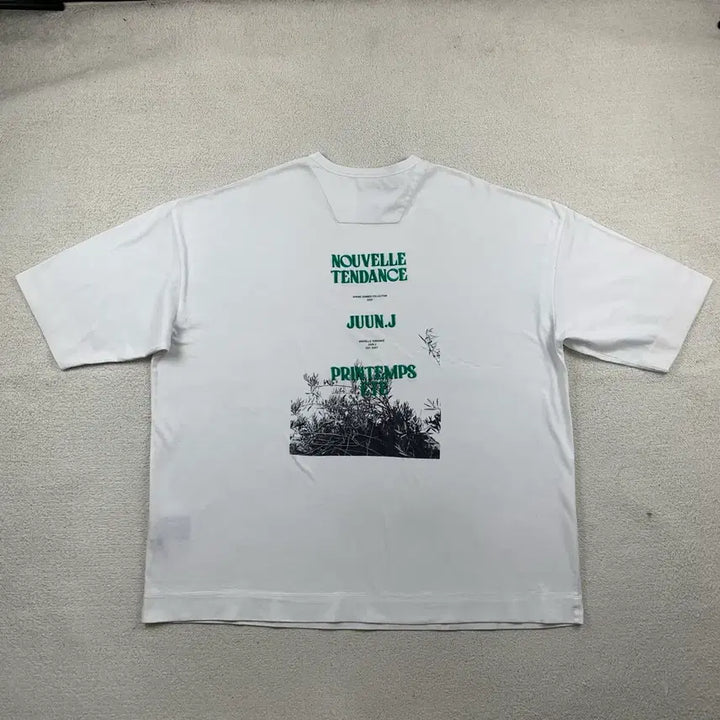 [BUNJANG] Juun.J 21SS Embroidered Oversized T-shirt White / 준지 21SS 엠브로이더리 오버핏 티셔츠 화이트
