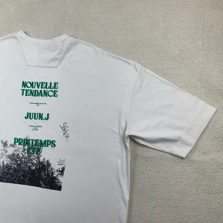 [BUNJANG] Juun.J 21SS Embroidered Oversized T-shirt White / 준지 21SS 엠브로이더리 오버핏 티셔츠 화이트