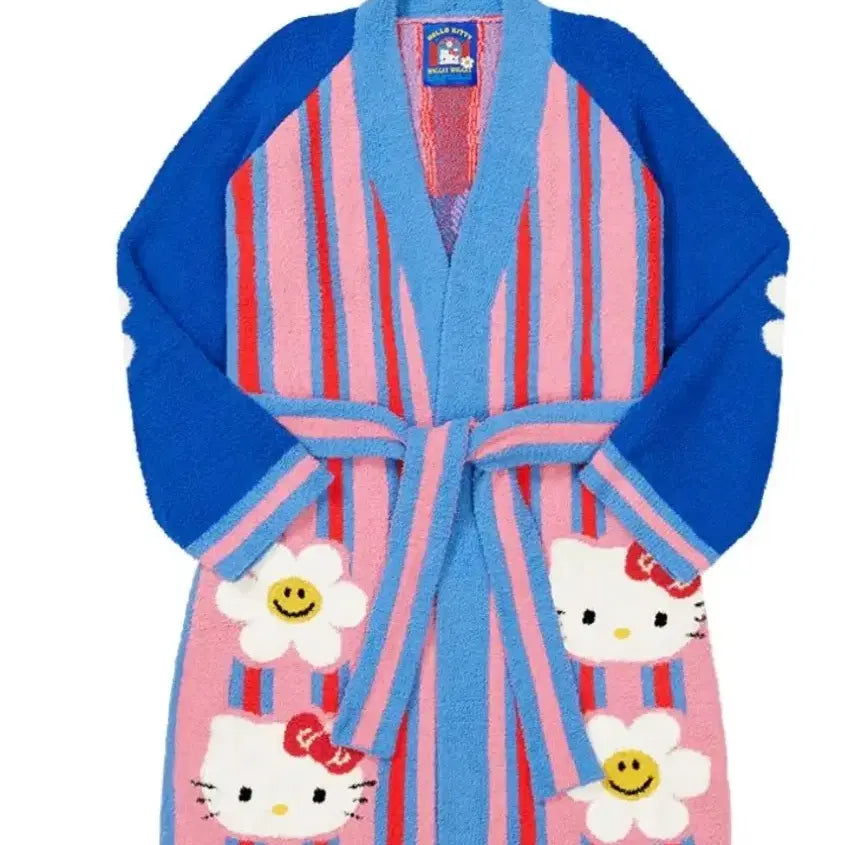 [BUNJANG] Hello Kitty WigglyWiggly Collaboration Limited Edition Robe / 헬로키티 위글위글 가운
