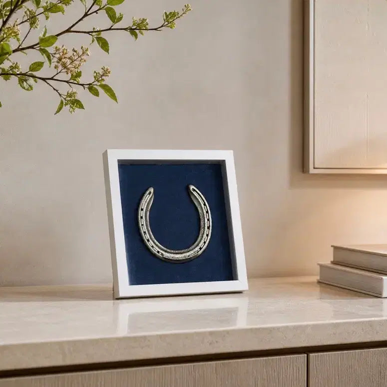 [BUNJANG] New Lucky Horseshoe Frame (Thoroughbred Horse) / 이사/사업 선물 추천) 재물운 경주마 편자 액자 새상품