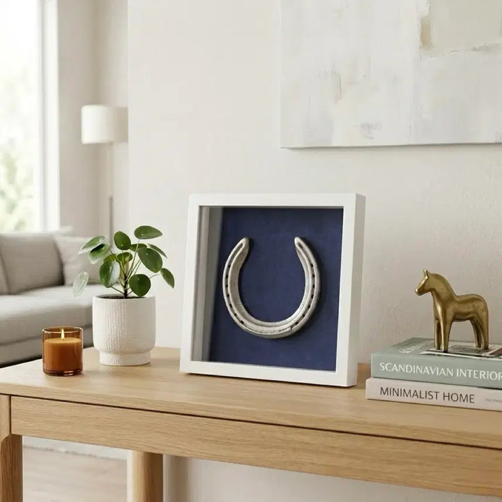 [BUNJANG] New Lucky Horseshoe Frame (Thoroughbred Horse) / 이사/사업 선물 추천) 재물운 경주마 편자 액자 새상품