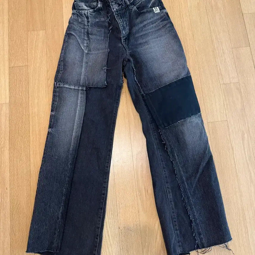 [BUNJANG] Mihara Yasuhiro Black Patchwork Denim / 미하라 야스히로 블랙 패치워크 데님