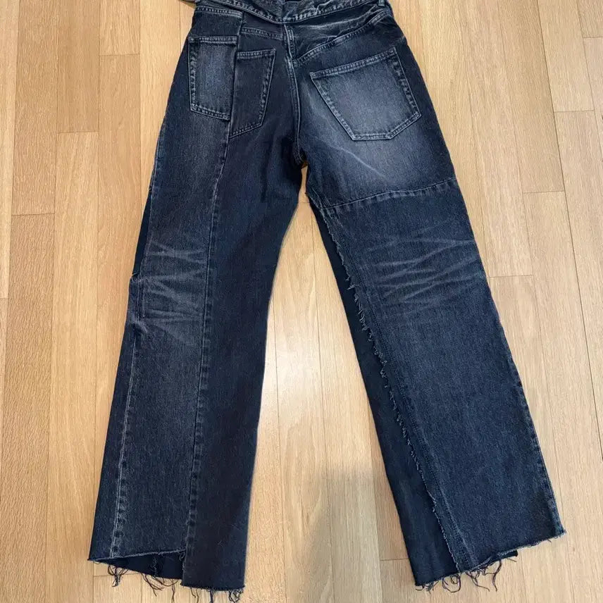 [BUNJANG] Mihara Yasuhiro Black Patchwork Denim / 미하라 야스히로 블랙 패치워크 데님