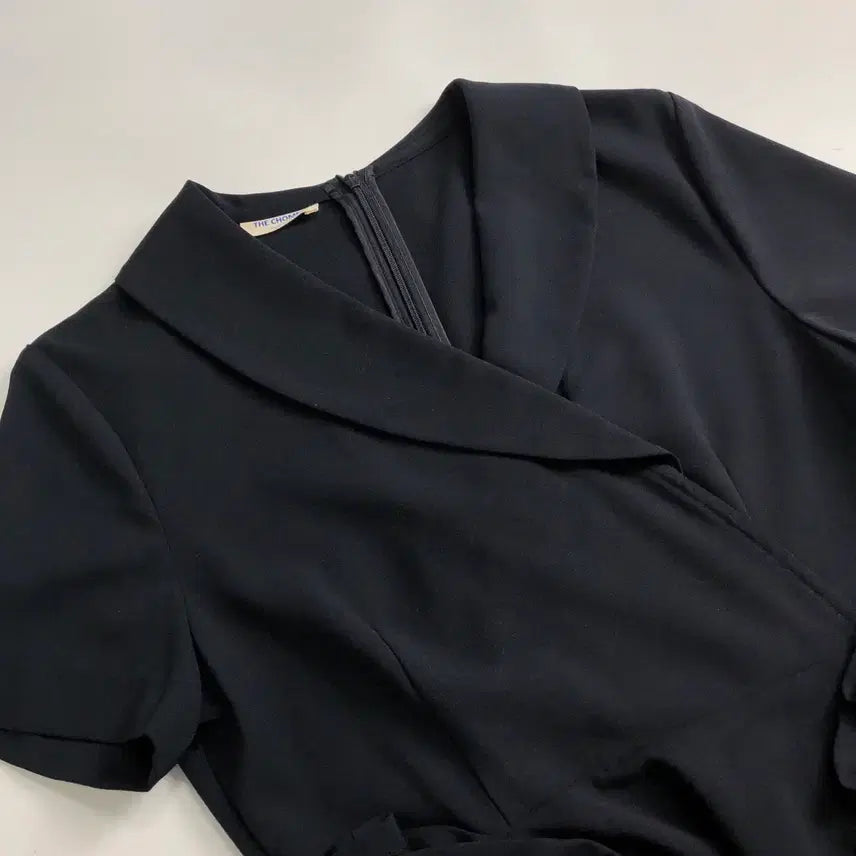 [BUNJANG] Short Sleeve Collar Flare Dress / 반팔 카라 플레어 원피스
