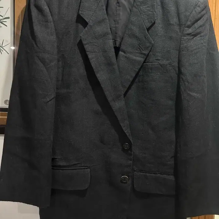 [BUNJANG] Comme des Garçons Homme 00s Black Linen 2-Button Jacket / 00s 꼼데가르송 블랙 린넨 2버튼 자켓