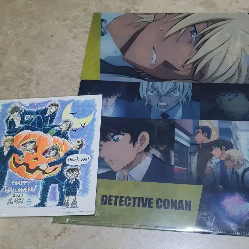 [BUNJANG] Detective Conan Halloween Bride Original Art Clear File Set / 2개세트) 명탐정코난 할로윈의 신부 특전 원화 클리어파일 아무로 마츠다