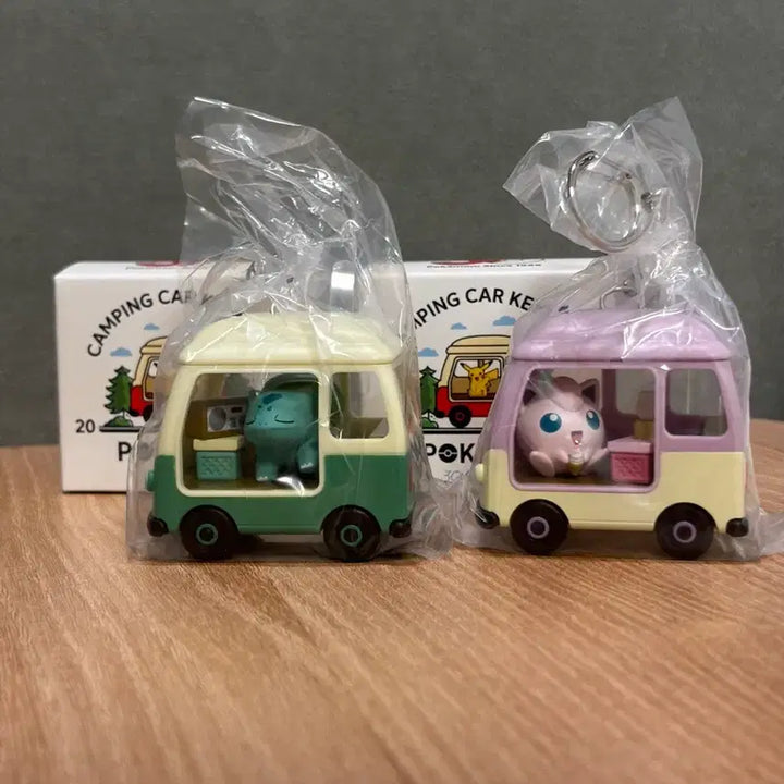 [SOLD OUT] 롯데리아 포켓몬 캠핑카 키링 (이상해씨, 푸린) 미개봉 일괄