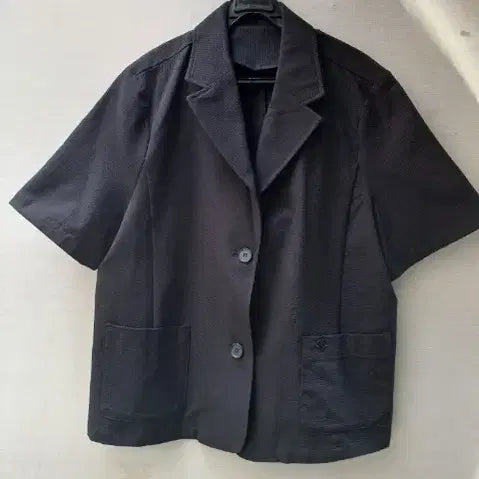 [BUNJANG] Olivier Holdings Black Short Sleeve Jacket / 올리비에홀딩스