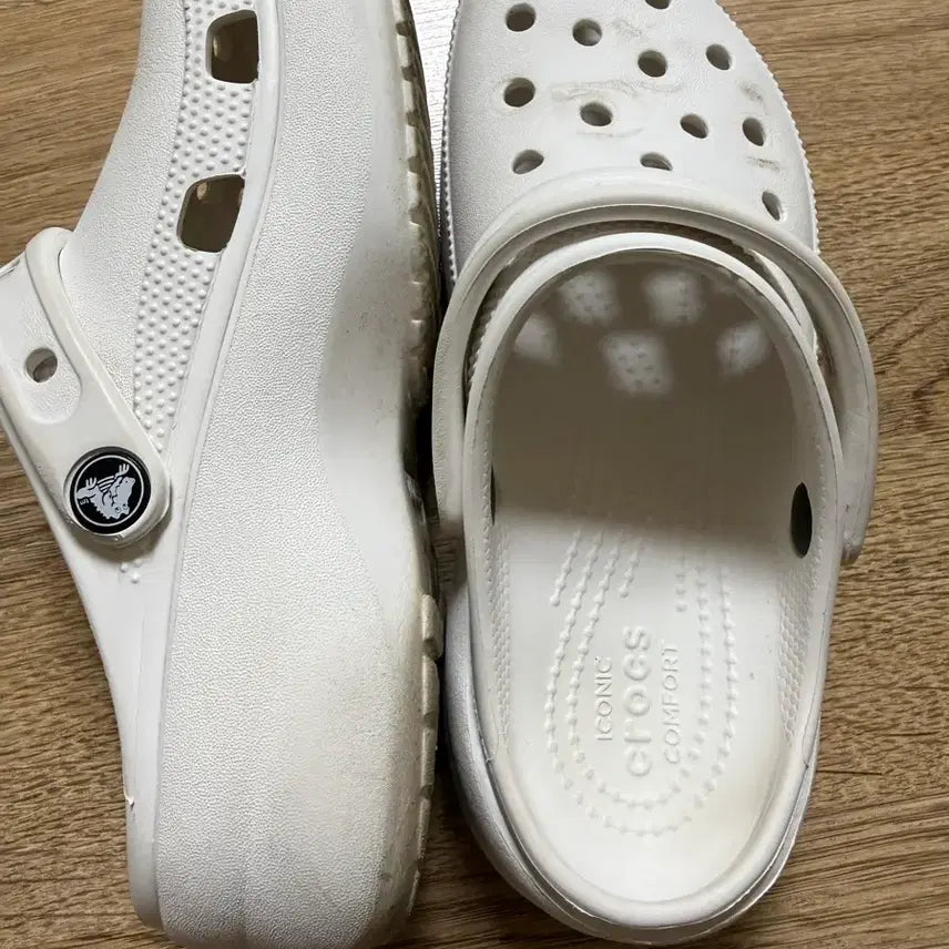 [BUNJANG] Crocs Classic Platform Clog White / 크록스 클래식 플랫폼 클로그 화이트