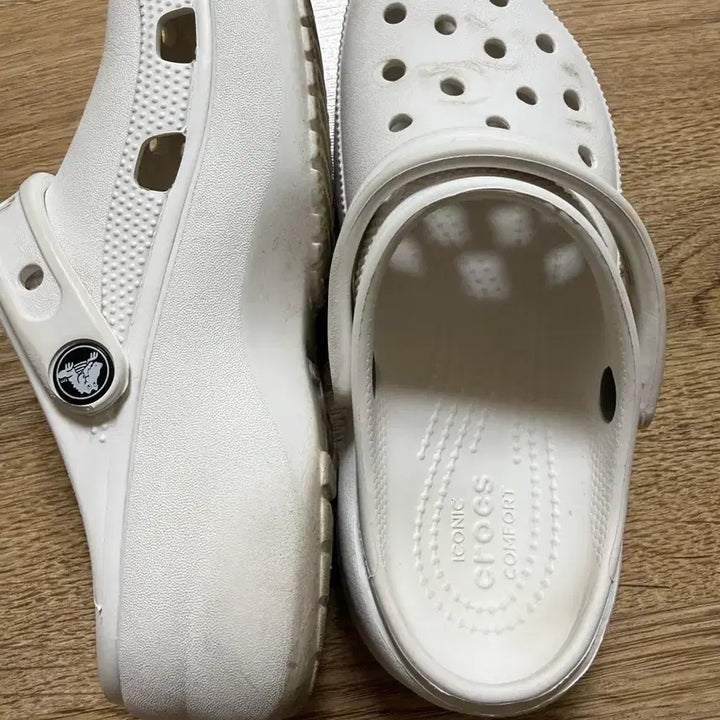 [BUNJANG] Crocs Classic Platform Clog White / 크록스 클래식 플랫폼 클로그 화이트