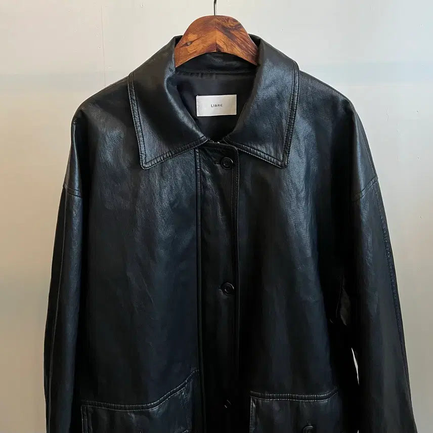 [BUNJANG] Libre Boy Leather Half Jacket / 리브레 보이레더 하프 자켓(정품)