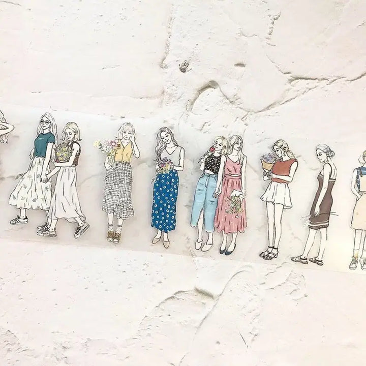 [BUNJANG] PION Taiwan Character Washi Tape (Small Portion) / 대만 PION 인물 마테 소분 판매
