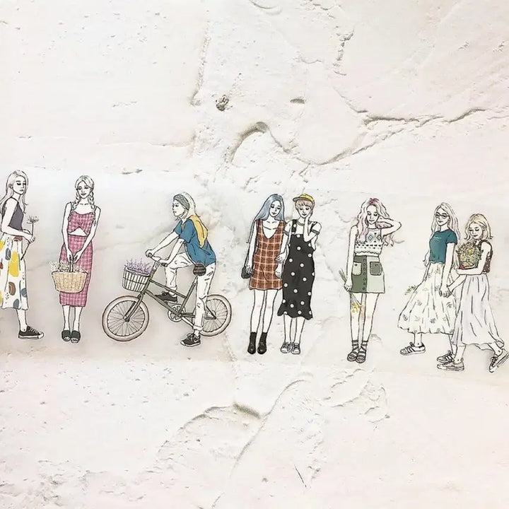 [BUNJANG] PION Taiwan Character Washi Tape (Small Portion) / 대만 PION 인물 마테 소분 판매