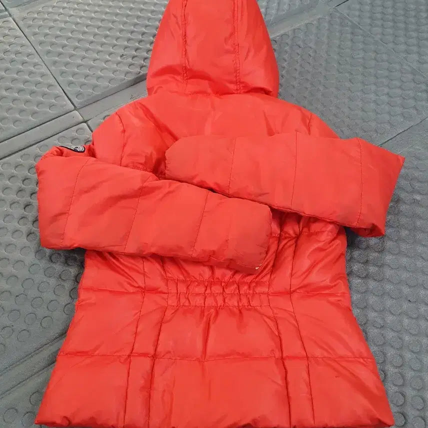 [BUNJANG] Abercrombie Orange Hooded Padded Jumper / 아베크롬비 오렌지 후드 패딩 점퍼