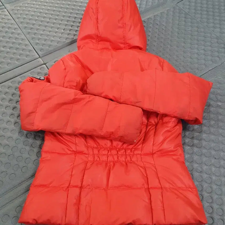 [BUNJANG] Abercrombie Orange Hooded Padded Jumper / 아베크롬비 오렌지 후드 패딩 점퍼