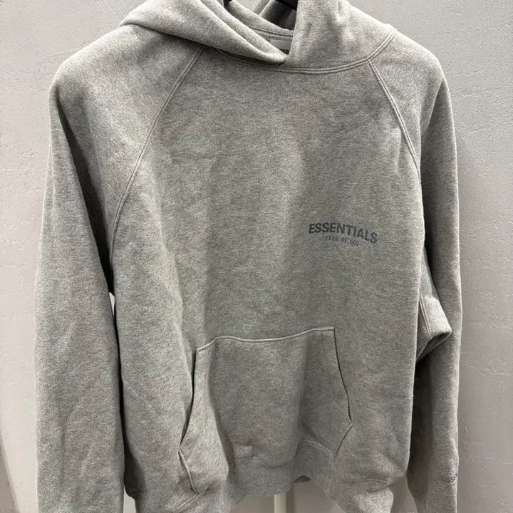 [BUNJANG] Fear of God Essentials Hoodie Heather Grey S / 피어오브갓 에센셜 후드 헤더 그레이 S