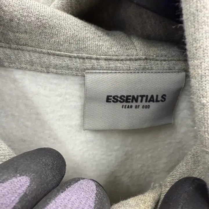 [BUNJANG] Fear of God Essentials Hoodie Heather Grey S / 피어오브갓 에센셜 후드 헤더 그레이 S