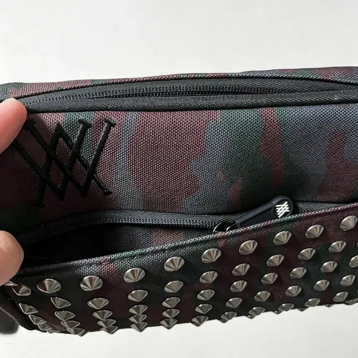 [BUNJANG] Anew Stud Camo Clutch Bag Pouch / 어뉴 스터드 카모 클러치백 핸드백 파우치(새상품)