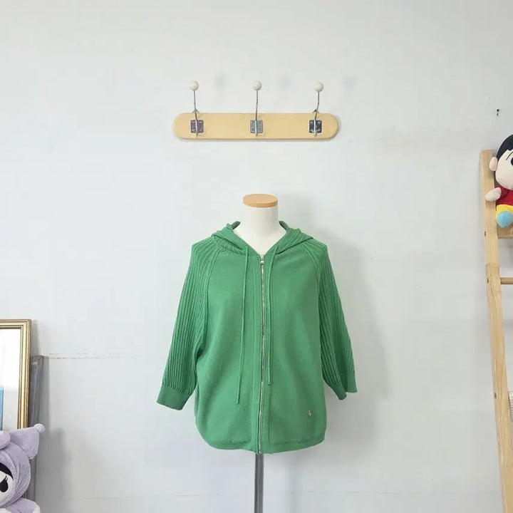 [BUNJANG] Karl Lagerfeld Green Hoodie Zip-up / 빈티지 만원샵 KARL LAGERFELD 그린 후드 집업