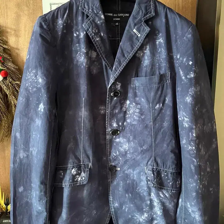 [BUNJANG] Comme des Garçons Homme 2010SS Purple Tie-Dye Blazer Jacket / 2010ss 꼼데가르송 옴므 퍼플 타이다이 블레이저자켓