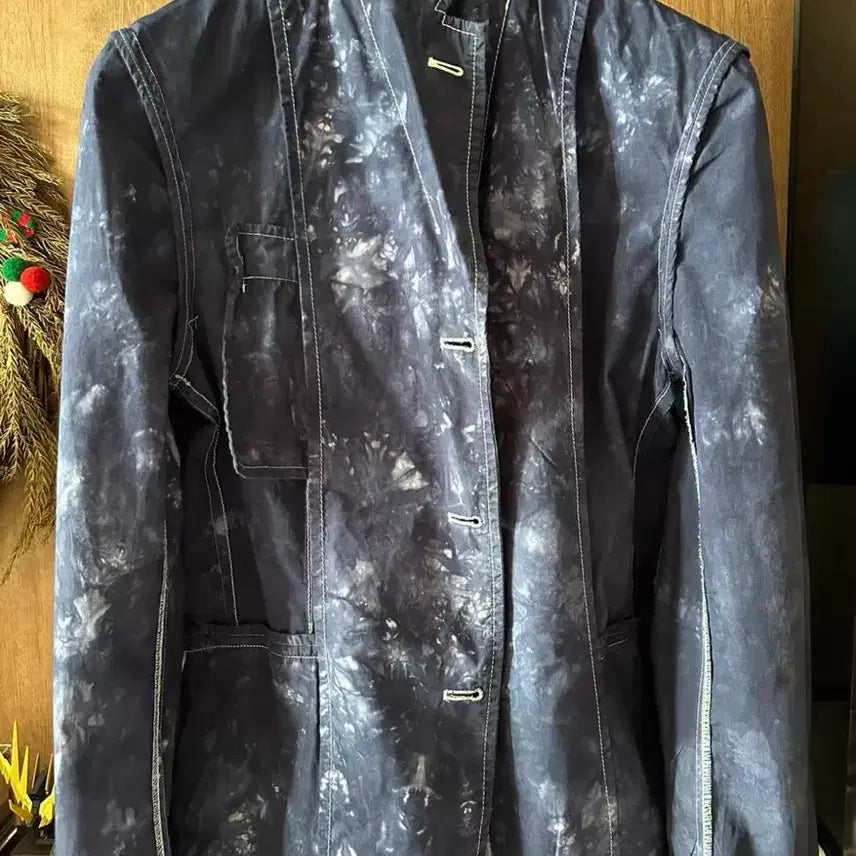 [BUNJANG] Comme des Garçons Homme 2010SS Purple Tie-Dye Blazer Jacket / 2010ss 꼼데가르송 옴므 퍼플 타이다이 블레이저자켓
