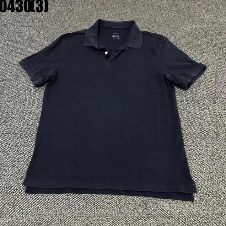 [BUNJANG] Giordano Black Short Sleeve Polo T-Shirt L / 지오다노 검정색 반팔 티셔츠 L 0430