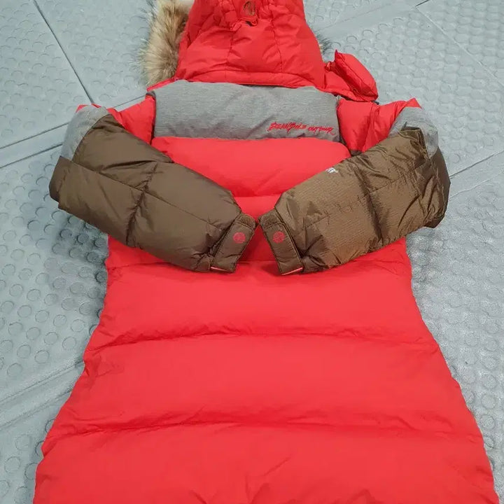 [BUNJANG] Beanpole Outdoor Goose Down Puffer Jacket Red/Brown / 빈폴 아웃도어 레드/브라운 구스다운 패딩