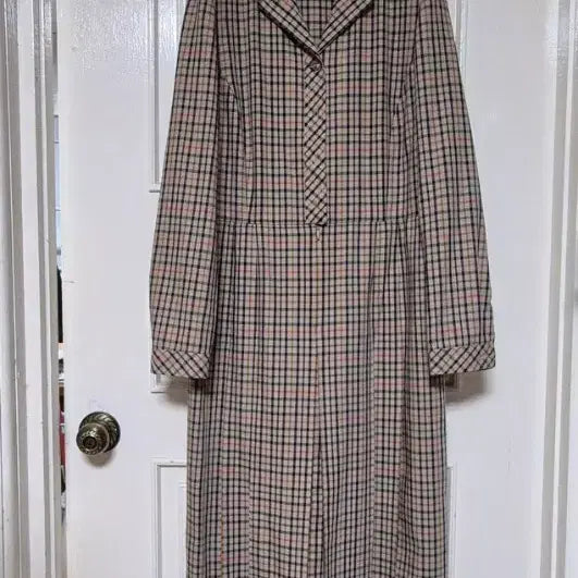 [BUNJANG] Daks Check Pattern Shirt Dress / 닥스 원피스