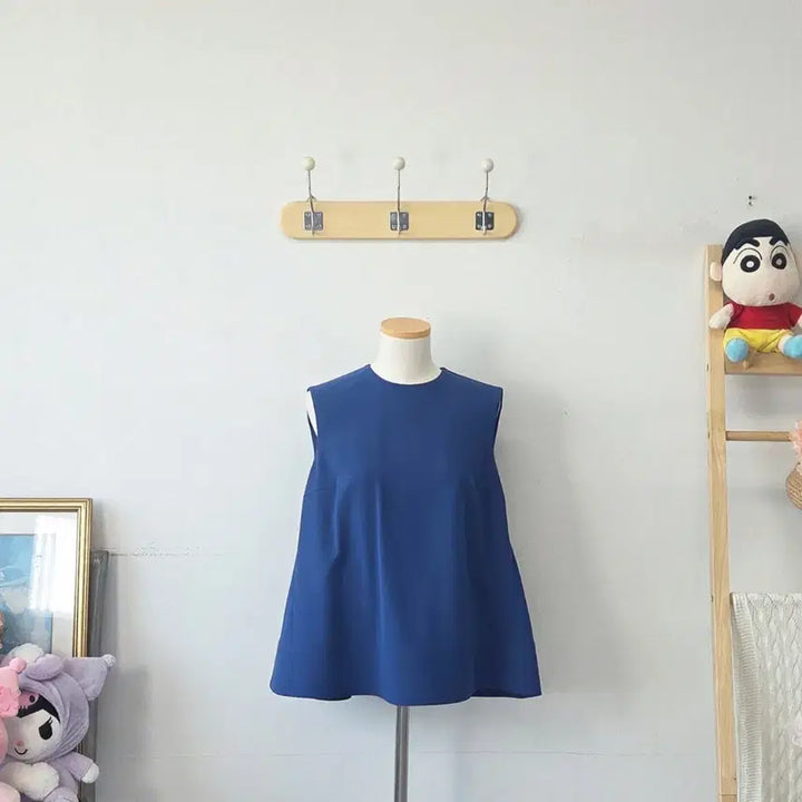 [BUNJANG] Shiwa Blue Blouse Vintage / 빈티지 만원샵 SHIWA 블루 블라우스