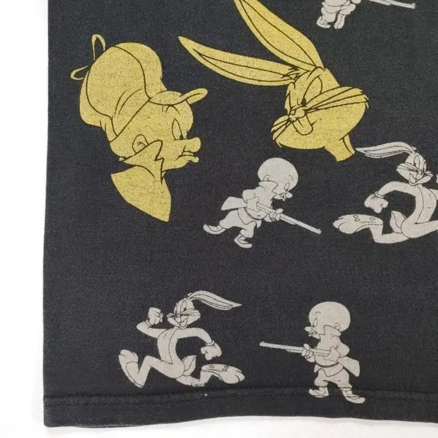 [BUNJANG] Looney Tunes Bugs Bunny All Over Print T-Shirt / 루니툰 바니 반팔 티셔츠 S