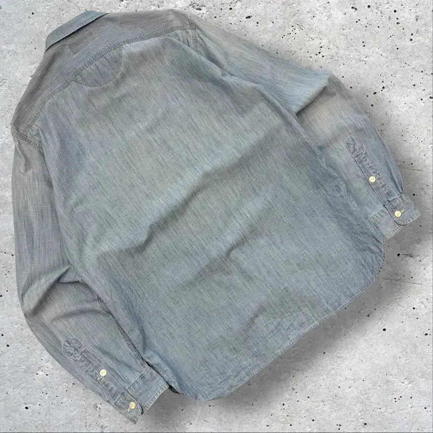[BUNJANG] Polo Ralph Lauren Chambray Denim Shirt Blue M / [M] 폴로 랄프로렌 샴브레이 데님 셔츠 블루 D931