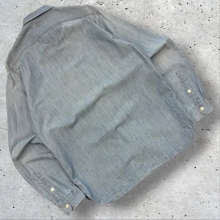 [BUNJANG] Polo Ralph Lauren Chambray Denim Shirt Blue M / [M] 폴로 랄프로렌 샴브레이 데님 셔츠 블루 D931