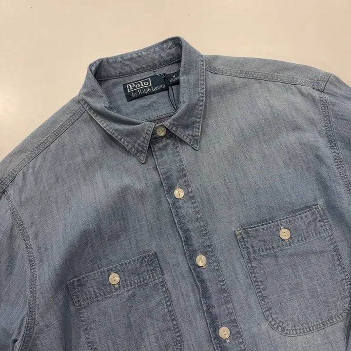 [BUNJANG] Polo Ralph Lauren Chambray Denim Shirt Blue M / [M] 폴로 랄프로렌 샴브레이 데님 셔츠 블루 D931