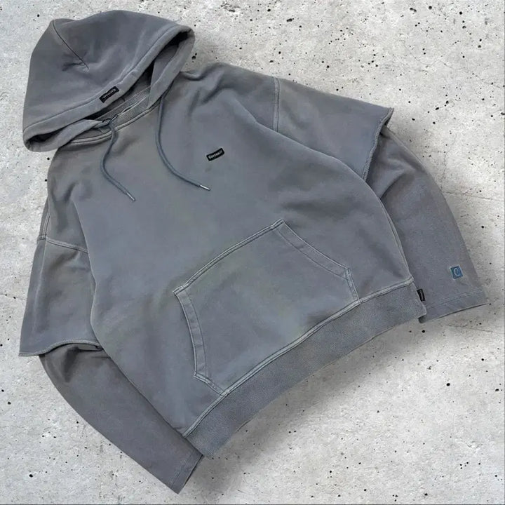 [BUNJANG] Covernat Layered Hoodie Blue Size S / [S] 커버낫 레이어드 후드티 블루 D932
