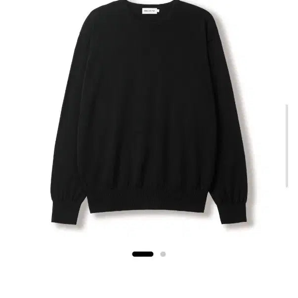 [BUNJANG] Steady Everywear Cotton Round Neck Knit Black Size 3 / [스테디에브리웨어] 코튼 라운드넥 니트 블랙 3사이즈