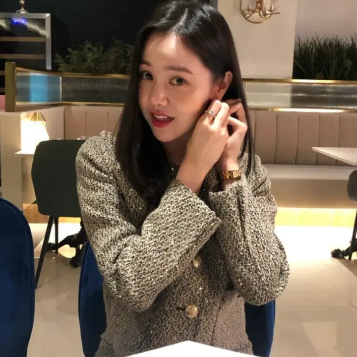 [BUNJANG] IVANA HELSINKI Tweed Jacket / 이바나헬싱키 트위드 자켓 34