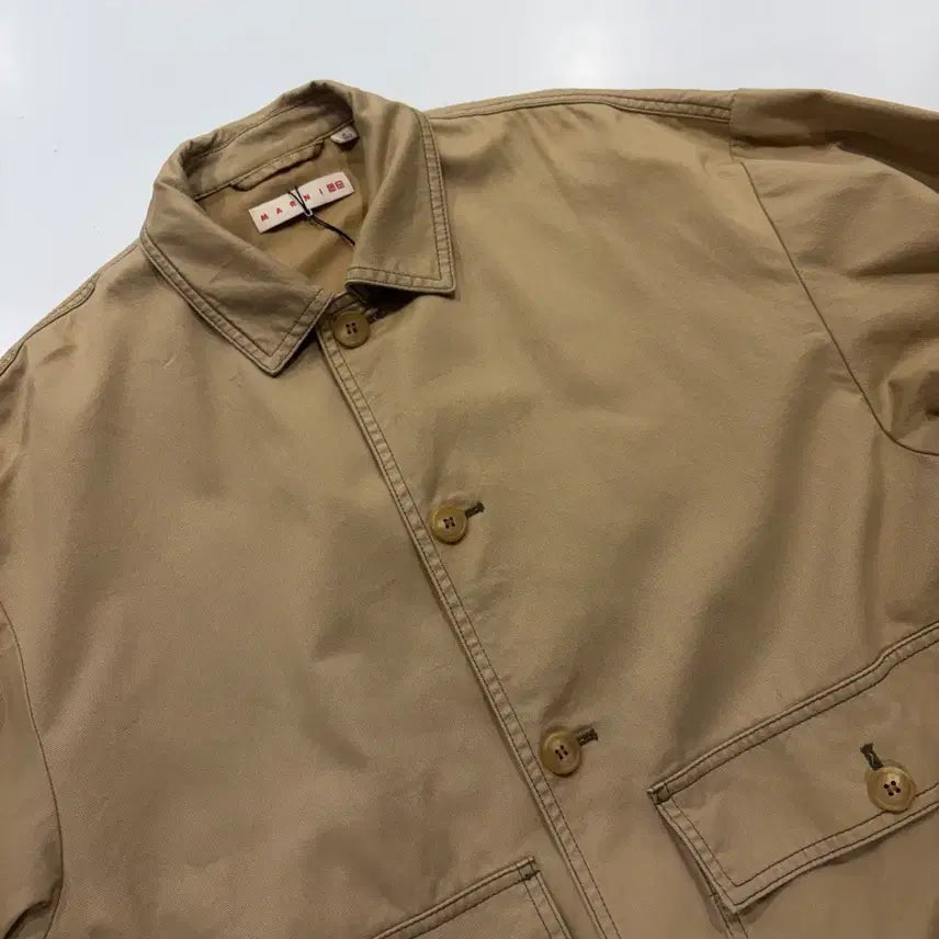 [BUNJANG] Uniqlo x MARNI Beige Pocket Jacket (M) / [M] 유니클로 x 마르니 베이지색 포켓 자켓 D933
