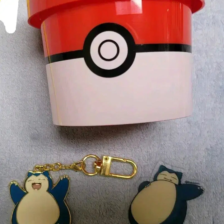 [BUNJANG] Baskin Robbins Pokemon Snorlax Charm Set (Cup/Charm/Spoon) / 베스킨라빈스 포켓몬스터 잠만보 키링 굿즈모음 (컵/키링/스푼) 베라