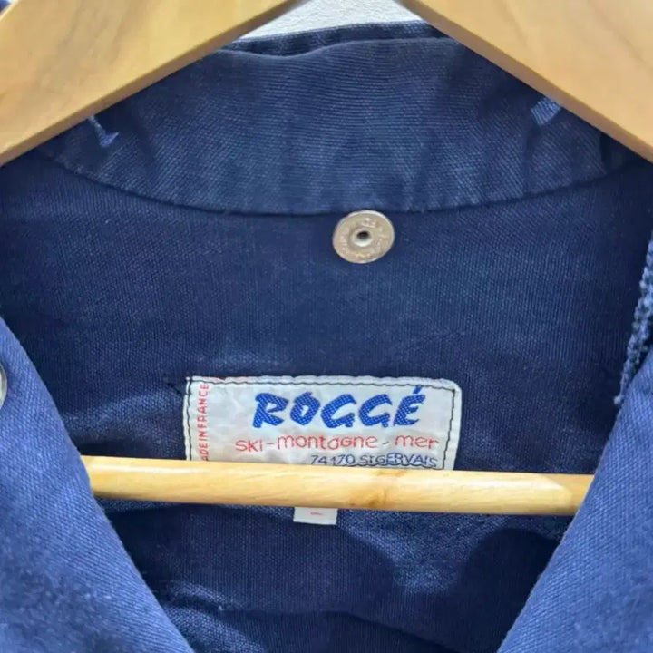 [BUNJANG] 1950s-1980s French Work Jacket (Sun Fade, Stand Collar) / 50s-80s 프렌치 워크자켓 (선 페이드 / 스탠드 카라)