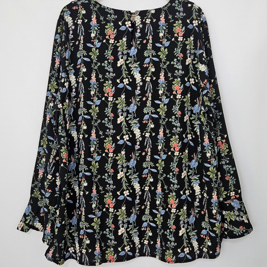 [BUNJANG] Ding Dong Flower Round Black Blouse / 딩동 :) 플라워 라운드 블랙 블라우스14