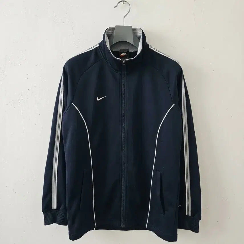[BUNJANG] Nike Japan Dry-Fit Old School Track Top Navy S / 나이키 Japan 드라이핏 올드스쿨 트랙탑 네이비 S
