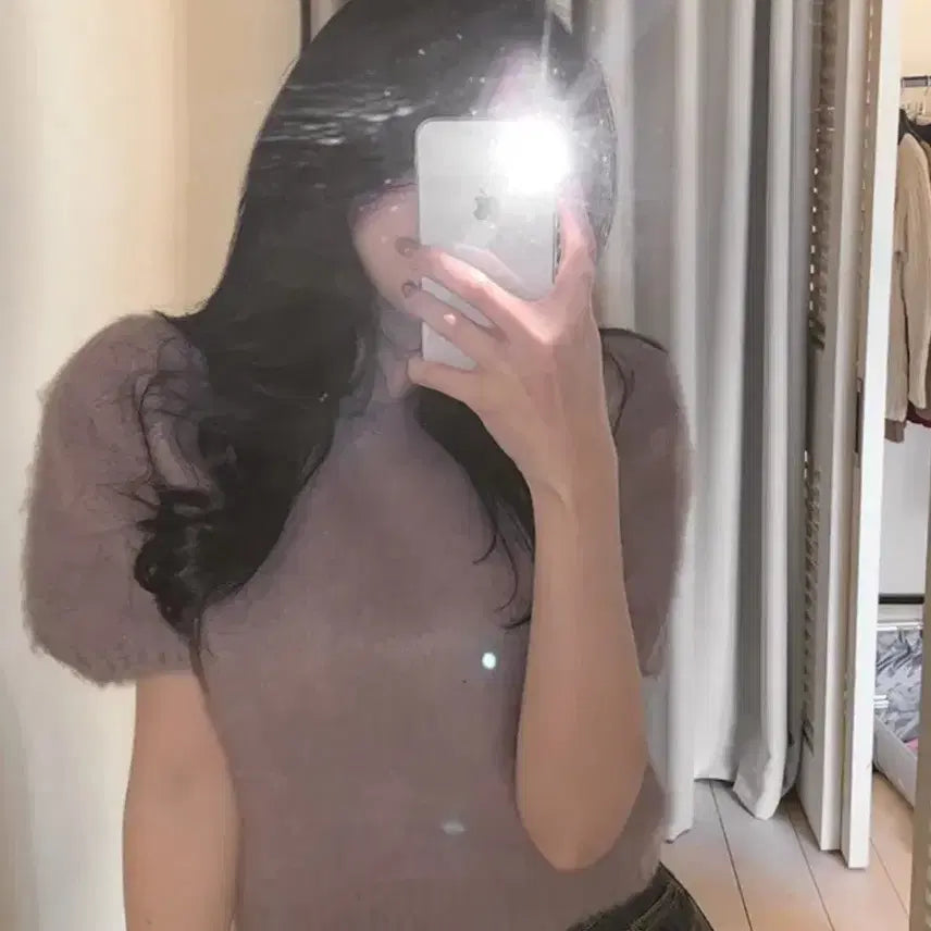 [BUNJANG] Mohair Short Sleeve Top / 모헤어 반팔
