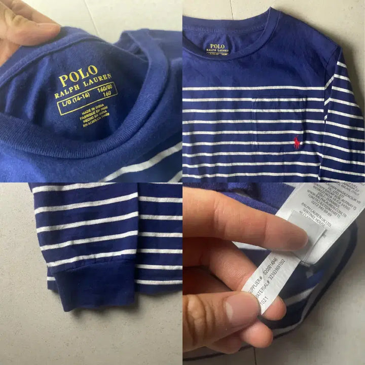 [BUNJANG] Polo Ralph Lauren Striped Long Sleeve Shirt / 폴로 스트라이프 긴팔