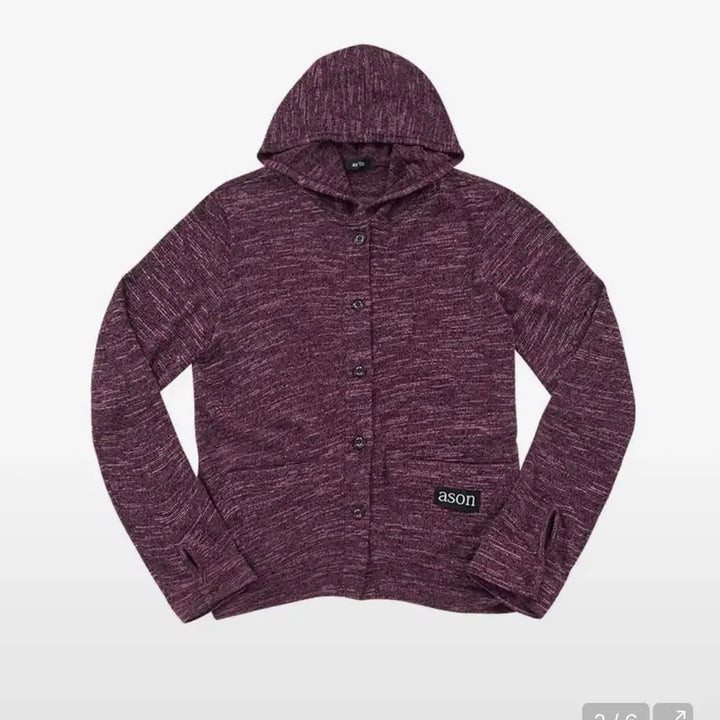 [BUNJANG] AZONN Sunday Hooded Cardigan Wine / 애즈온 선데이 후드가디건  와인