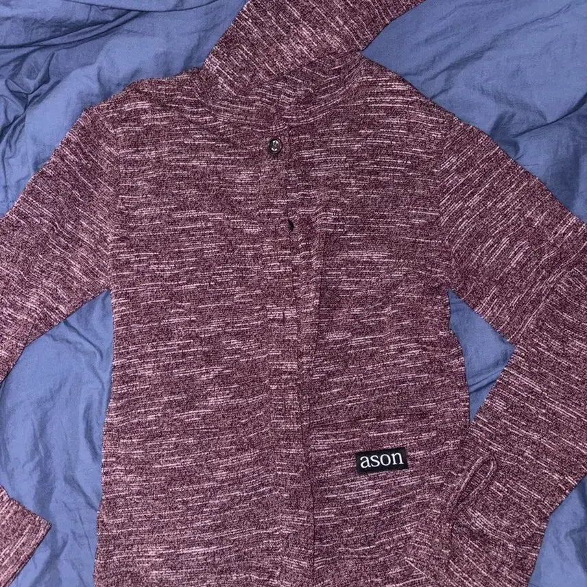 [BUNJANG] AZONN Sunday Hooded Cardigan Wine / 애즈온 선데이 후드가디건  와인