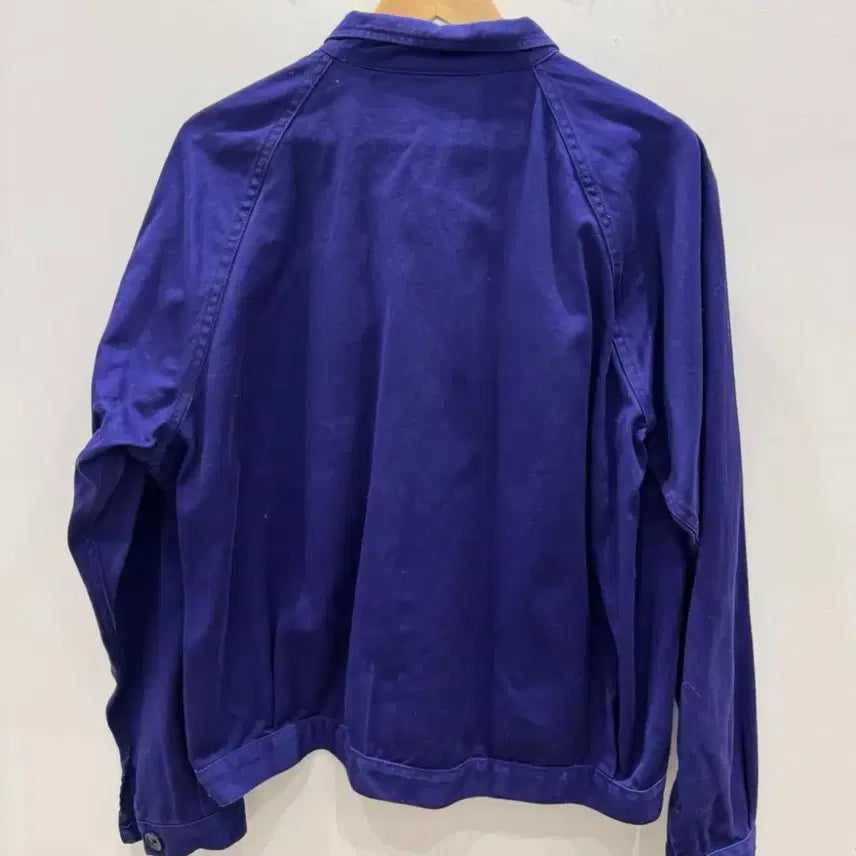 [BUNJANG] 1950s-1980s French Work Jacket (Sun Fade / Indigo Blue) / 50s-80s 프렌치 워크자켓  (선 페이드 / 인디고 블루)