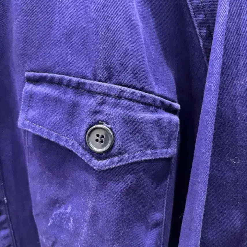 [BUNJANG] 1950s-1980s French Work Jacket (Sun Fade / Indigo Blue) / 50s-80s 프렌치 워크자켓  (선 페이드 / 인디고 블루)