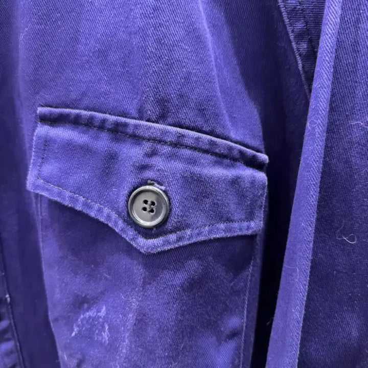 [BUNJANG] 1950s-1980s French Work Jacket (Sun Fade / Indigo Blue) / 50s-80s 프렌치 워크자켓  (선 페이드 / 인디고 블루)