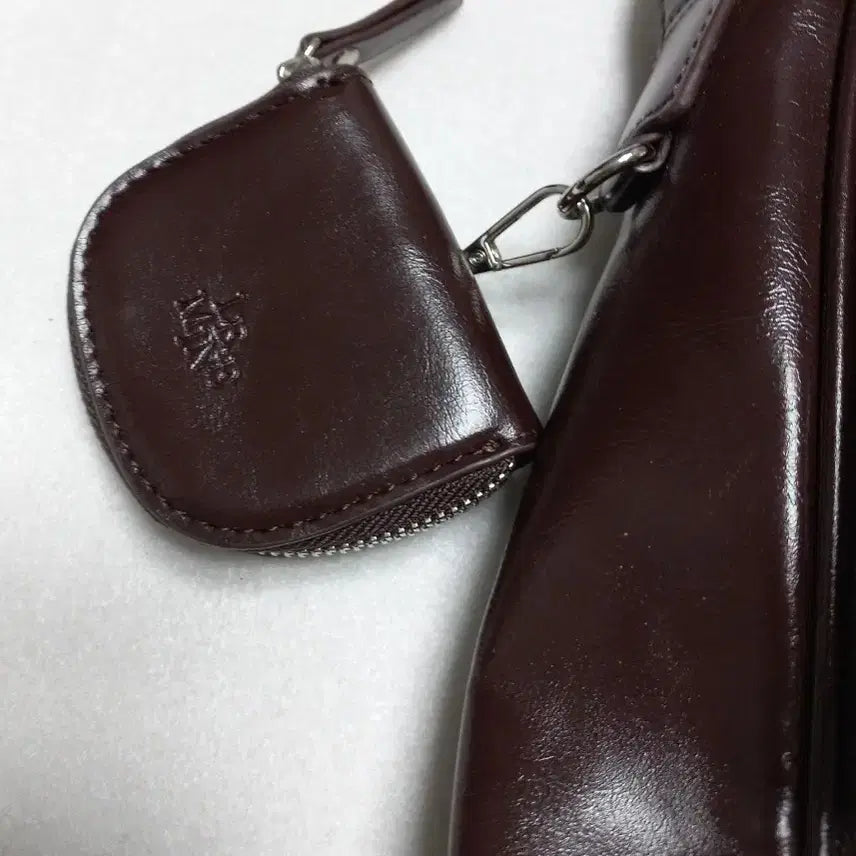 [BUNJANG] LE.MINE Brown Shoulder Bag Crossbody Bag with Coin Pouch / LE.MINE 브라운  숄더백 크로스백 (동전지갑 포함) 미사용